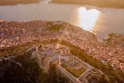 Šibenik apartmány u moře - letecký pohled na město