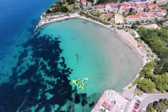 Split apartmaji ob morju - pogled na plažo Bačvice od zgoraj