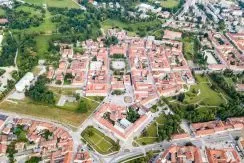 Apartmány Karlovac - letecký pohled na Karlovac
