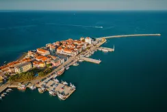 Apartments in Umag - view of the sunny town by the sea